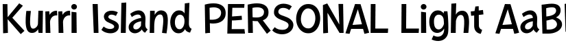 Kurri Island PERSONAL Light font