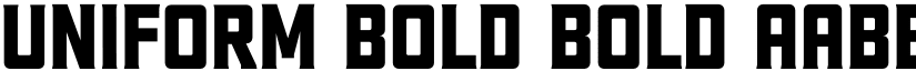 Uniform Bold Bold font