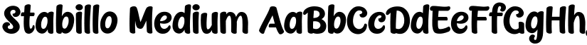 Stabillo Medium font