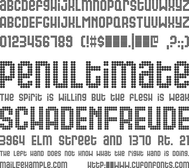 Gas font preview