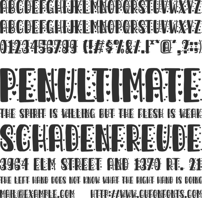 love larry font preview