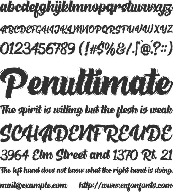 High Beasty font preview