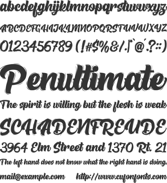 High Beasty font preview