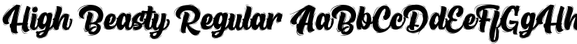 High Beasty Regular font
