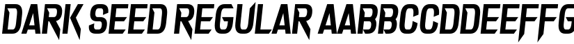 Dark Seed Regular font