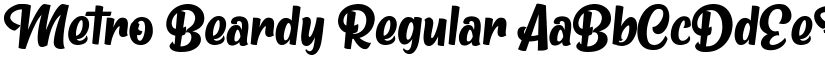 Metro Beardy Regular font