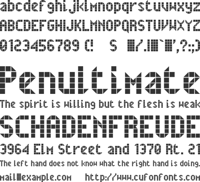 Belfast font preview