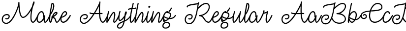 Make Anything Regular font