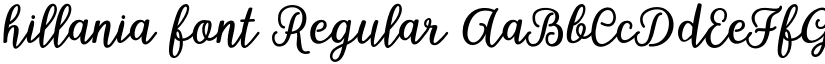 hillania font Regular font