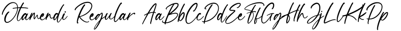 Otamendi Regular font