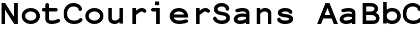 NotCourierSans font