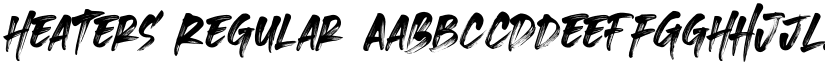 Heaters Regular font
