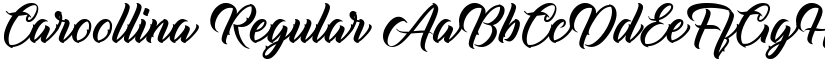 Caroollina Regular font