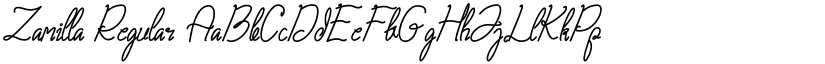 Zamilla Regular font