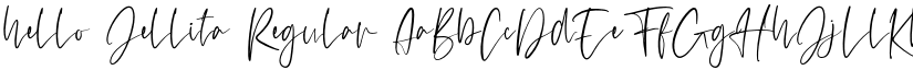 hello Jellita Regular font