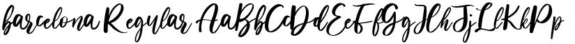 barcelona Regular font