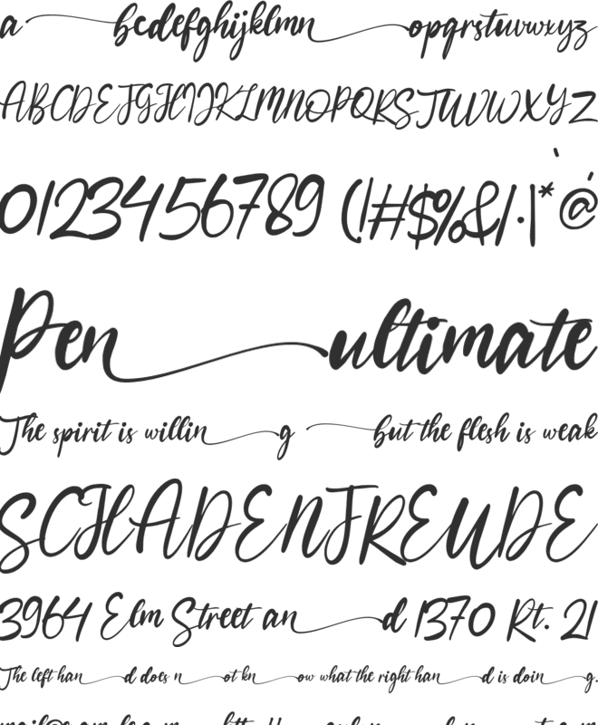bohemian font preview