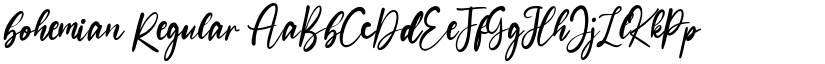 bohemian Regular font