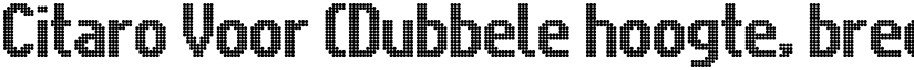 Citaro Voor (Dubbele hoogte, breed) Regular font