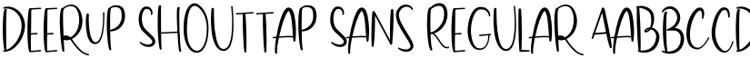 DeerUp Shouttap Sans font download