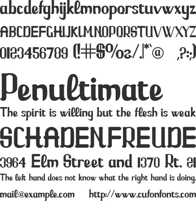 Hello Little Tiger font preview