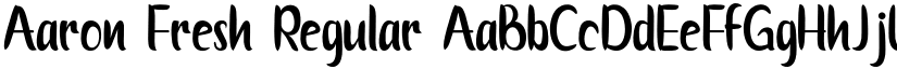 Aaron Fresh Regular font
