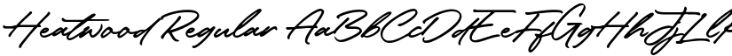 Heatwood Regular font