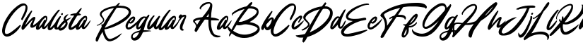 Chalista Regular font