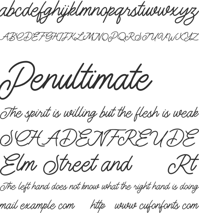 Monology Free font preview