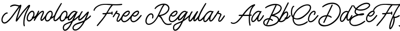 Monology Free Regular font