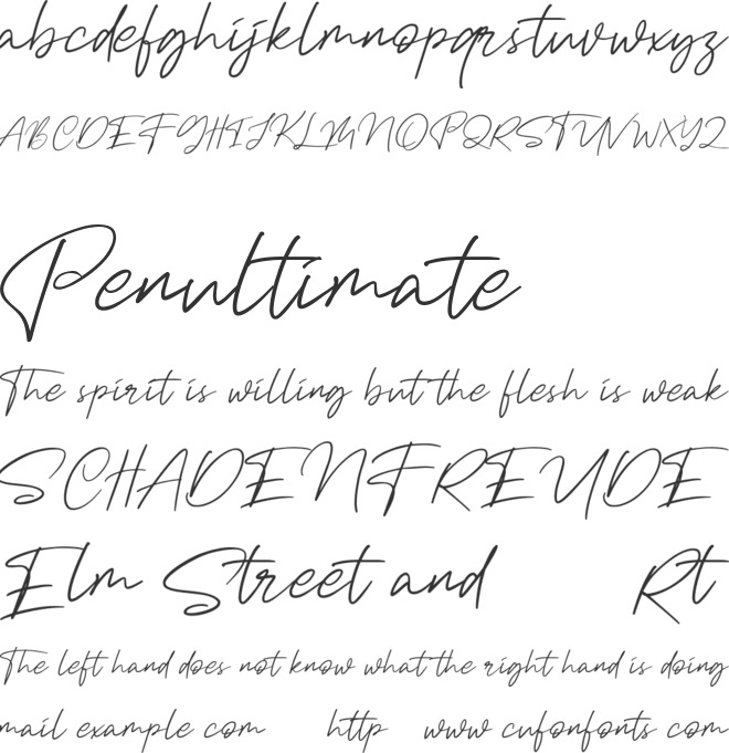 Margott Rooster Free font preview