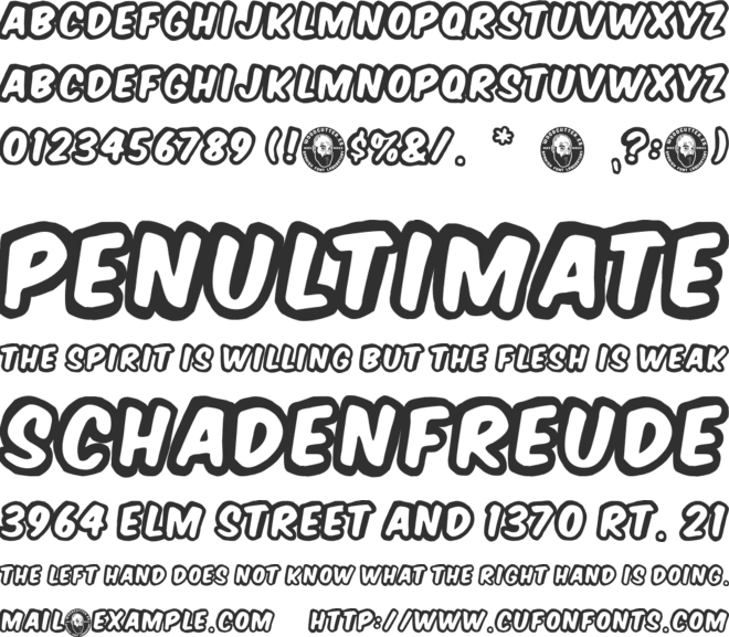 American Signs font preview