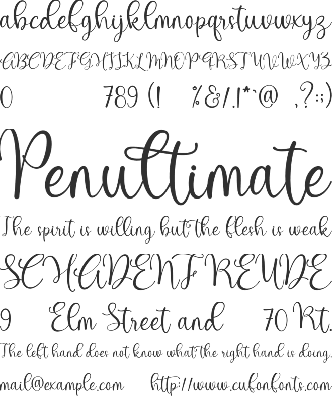 Hello Hamna font preview