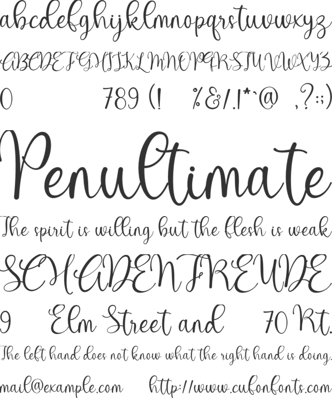 Hello Hamna font preview