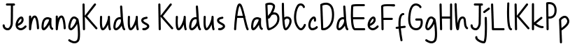 JenangKudus Kudus font