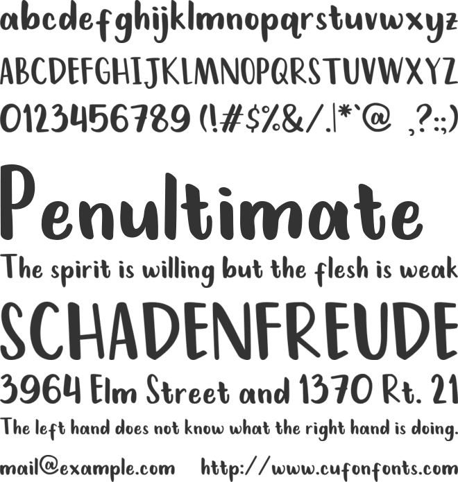 KleponIjo font preview