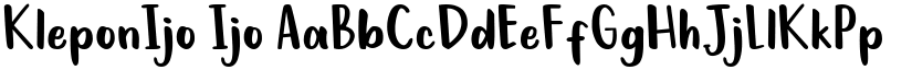 KleponIjo Ijo font