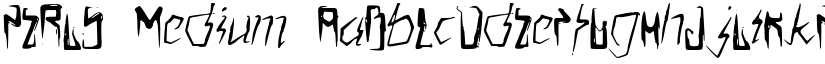 PERLS Medium font