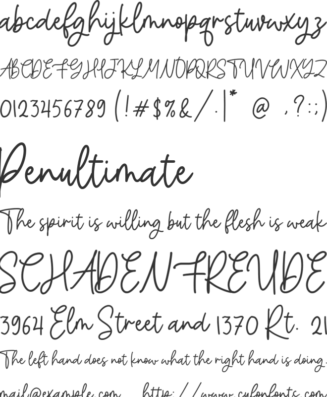 Machiato font preview