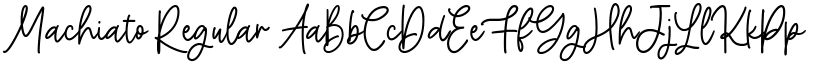 Machiato Regular font