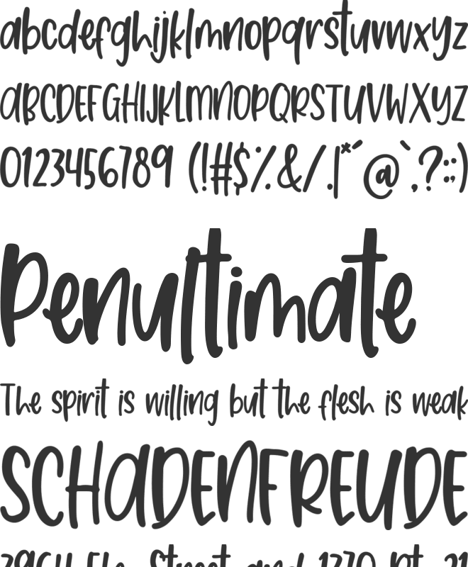 Secret Love font preview