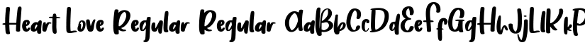 Heart Love Regular Regular font