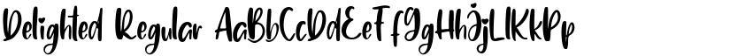 Delighted Regular font
