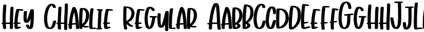 Hey Charlie Regular font