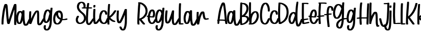 Mango Sticky Regular font