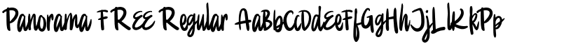 Panorama FREE Regular font