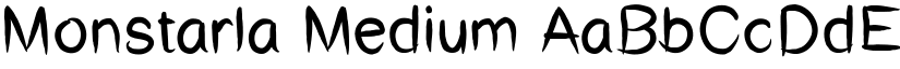 Monstarla Medium font