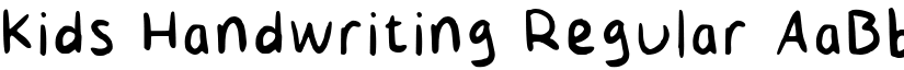 Kids Handwriting Regular font