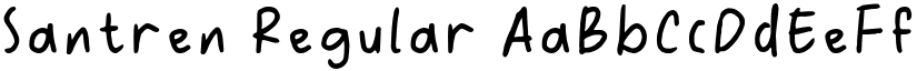 Santren Regular font