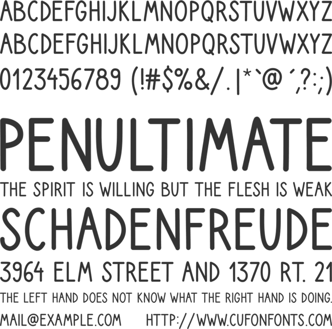 Lumie font preview